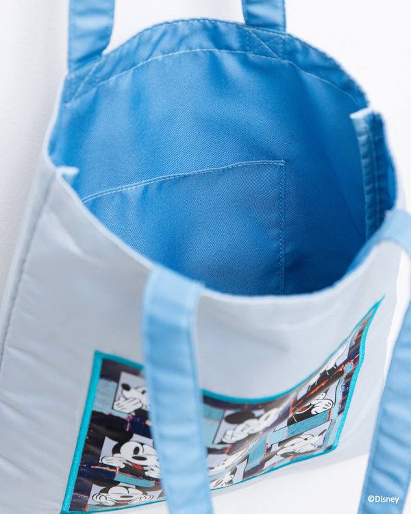《6月末まで》Disney × HERALBONY｜フラットトートバッグ  「blue square」