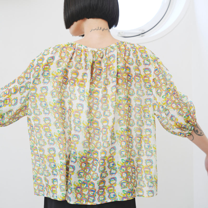 【予約商品｜6月中旬お届け】シフォンブラウス「タイトル不明」