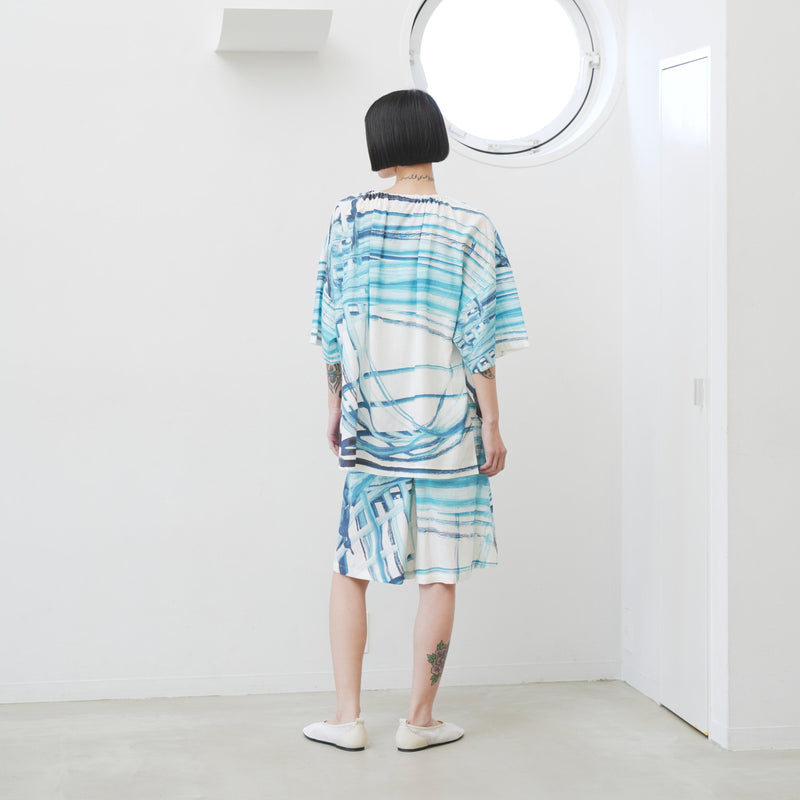 【予約商品｜7月上旬お届け】リネンショートパンツ「ももこ」
