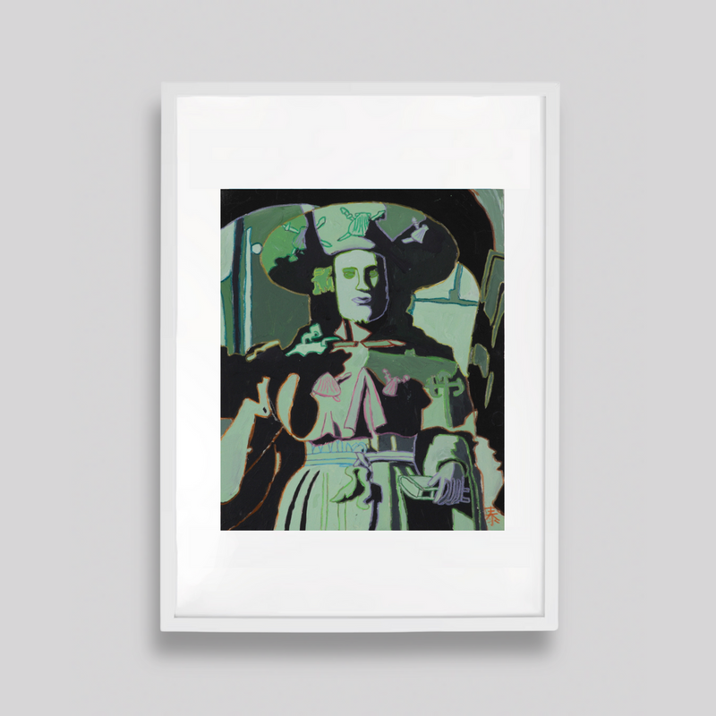 Peinture originale "Saint-Jacques de Compostelle"