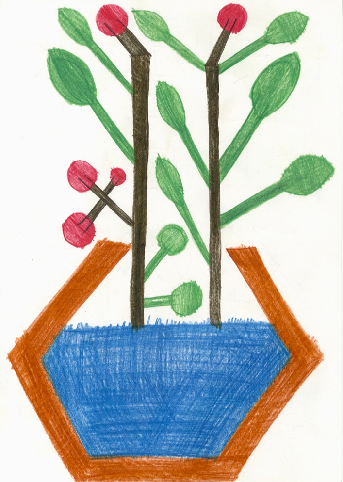 「冬の植物(2)」原画作品