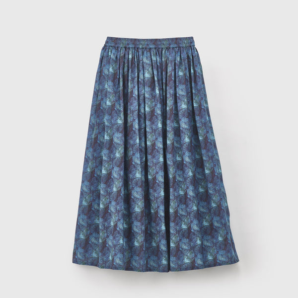 Skirt "Leaf (blue)"