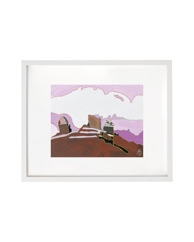 「雲と紫の光」原画作品