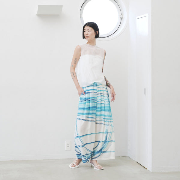 ￥【予約商品｜7月上旬お届け】リネンワイドパンツ「ももこ」Momoko Nakagawa
