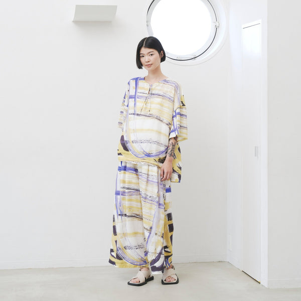 ￥【予約商品｜7月上旬お届け】リネンワイドパンツ「ももこ」Momoko Nakagawa