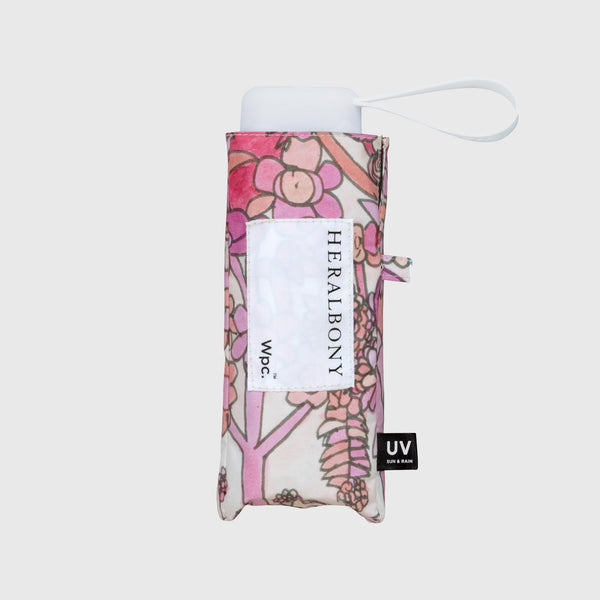 【HERALBONY｜Wpc.™ 】 アート遮光日傘 mini「Pink Flower」