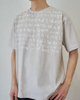 【新色】Tシャツ「marina-moji3」（グレージュ）