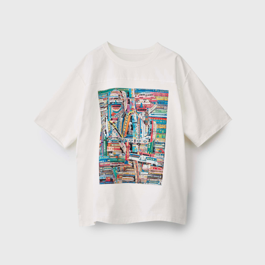 Limited to 15 pieces: Limited edition T-shirt with serial number "Pose with lots of passing trains"