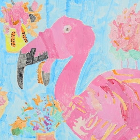 ￥「フラミンゴ」原画作品Eri Nitta