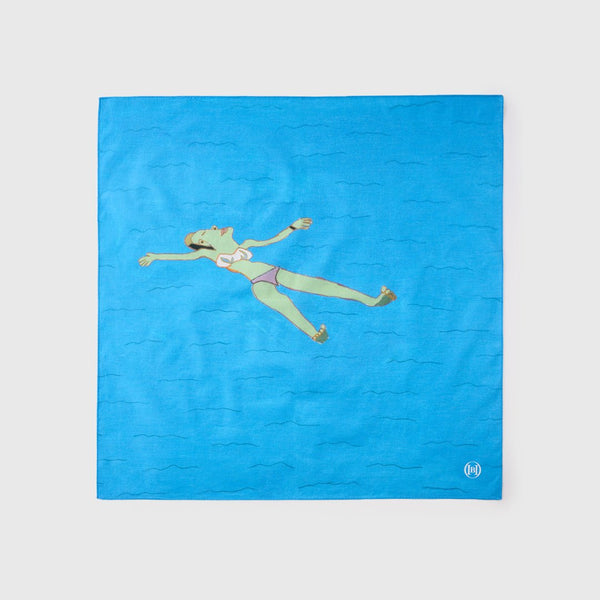 ￥ハンカチーフ「マレッティモ島の海」Yasuhiro Kobayashi