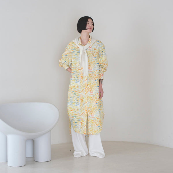 ￥シャツワンピース「川面の朝」SATO