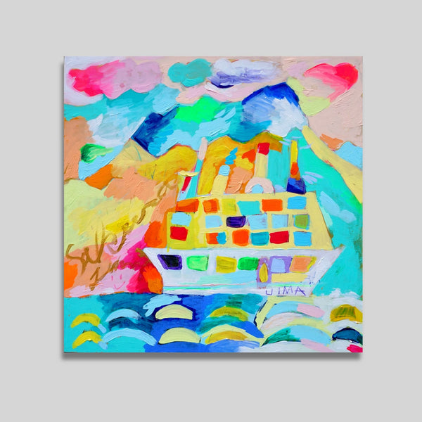 ￥「フェリーに乗って、桜島」原画作品Taisuke Kinugasa