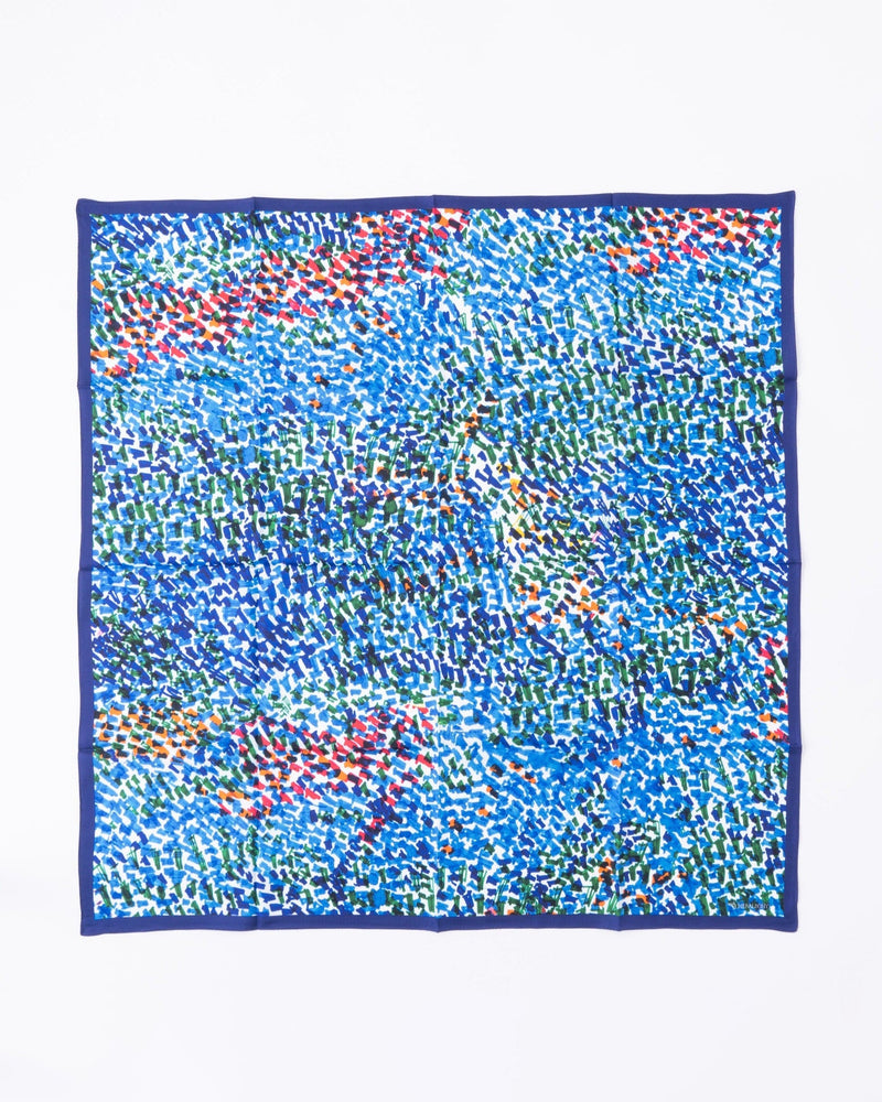 Midori Kudo"(Untitled)"(Blue) | Art Silk Scarf