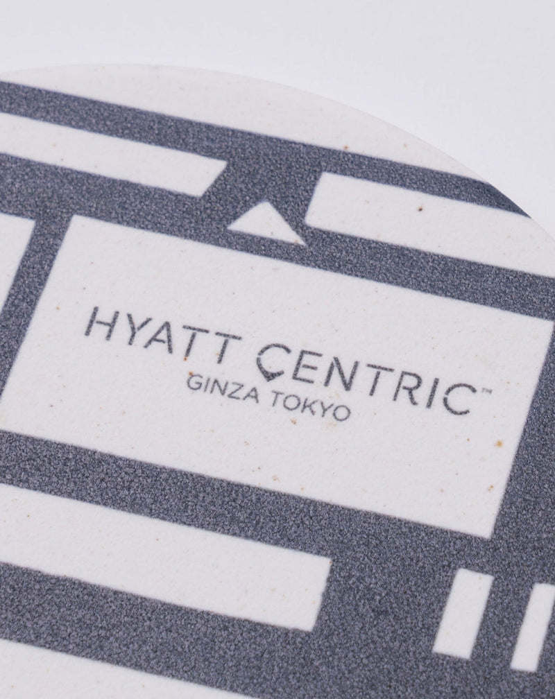 ［  Hyatt Centric Ginza Tokyo×HERALBONY  ］コースター「（無題）（家）」（黒）