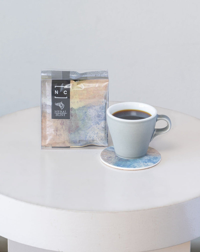 [Nagasawa COFFEE×HERALBONY] ドリップバッグコーヒー(4個) ＋ コースター(2個)セット 「＃1225」