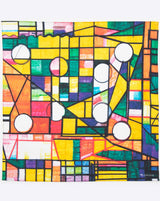 Kiyoshi Yaegashi"Untitled (House)"(Yellow) | Art Handkerchief